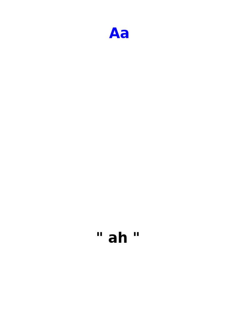Alphabet Sound Only | PDF