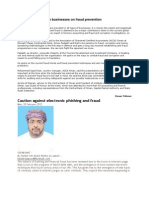 Expert Advises Oman Businesses on Fraud Prevention