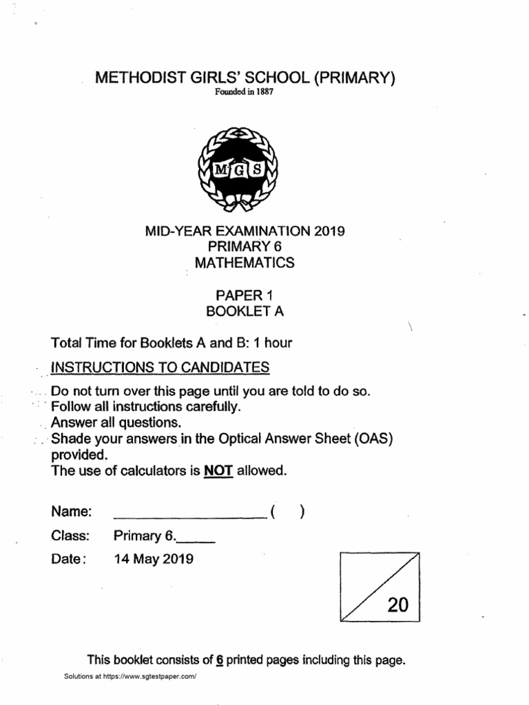 Solutions from SG Test Paper | PDF