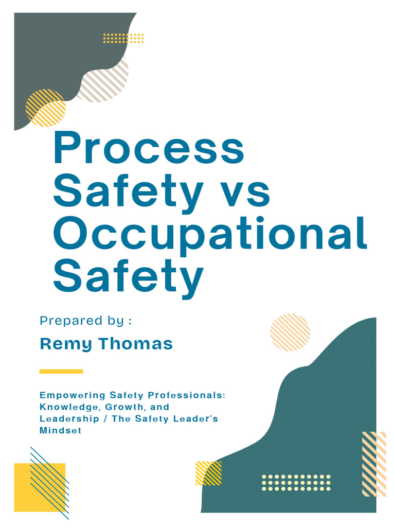Process vs Occupational Safety Explained | PDF | Occupational Safety ...