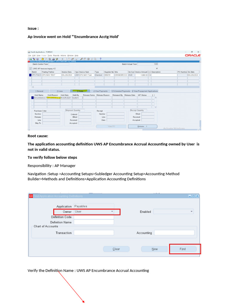Resolving AP Invoice Hold Issues | PDF