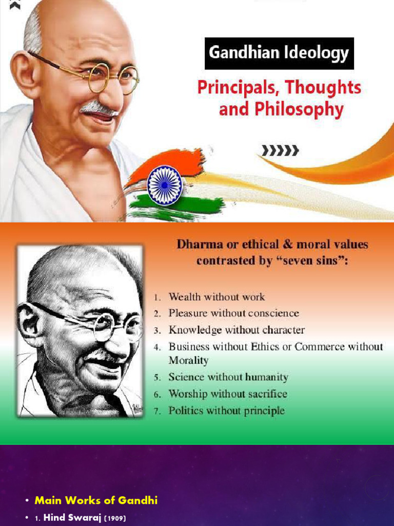 M.k.gandhi Political Thought | PDF | Mahatma Gandhi