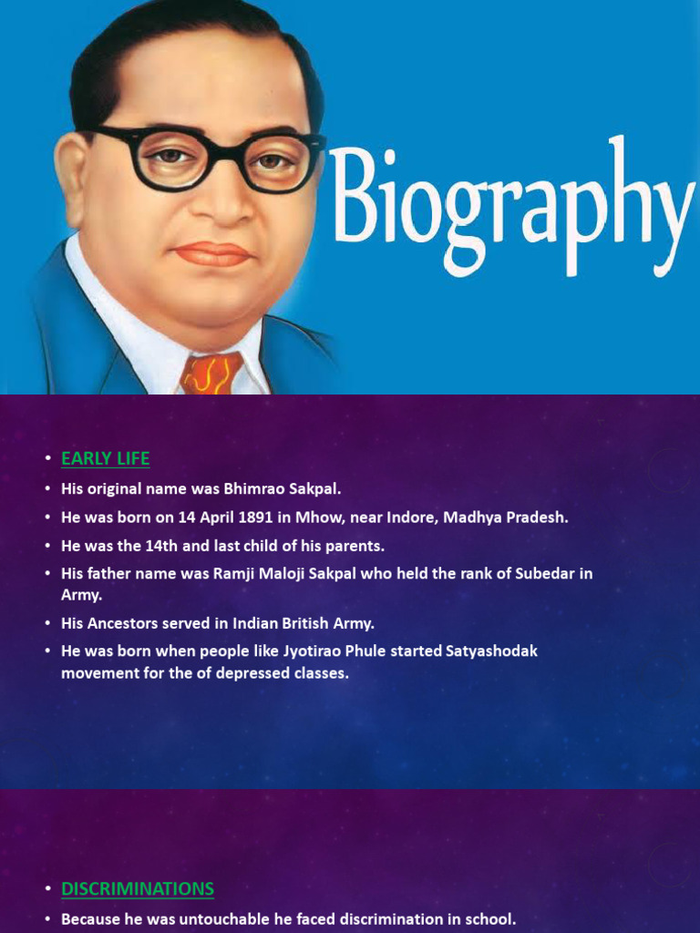 Dr B R Ambedkar Biography Pdf Dalit