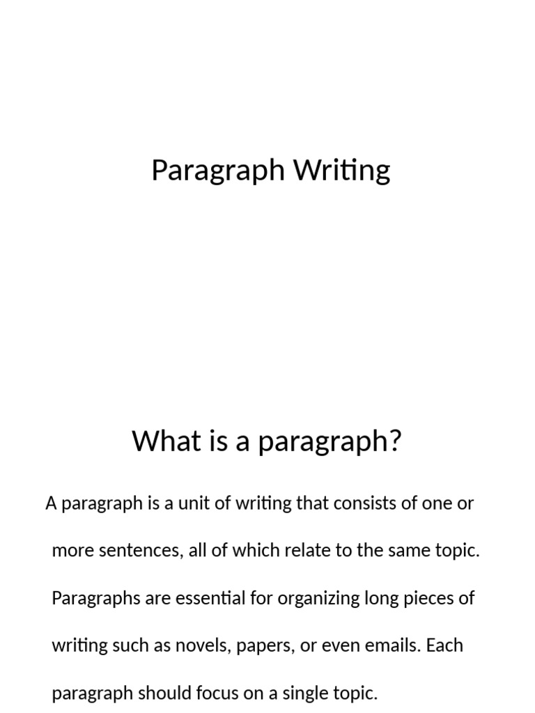 Understanding Paragraph Structure | PDF | Paragraph | Writing
