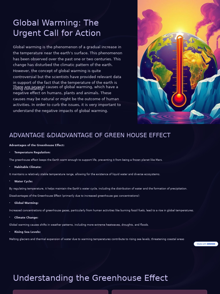 Global Warming: Causes and Solutions | PDF | Greenhouse Gas | Climate ...