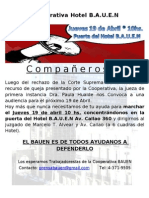 Bauen - Convocatoria 19 de Abril