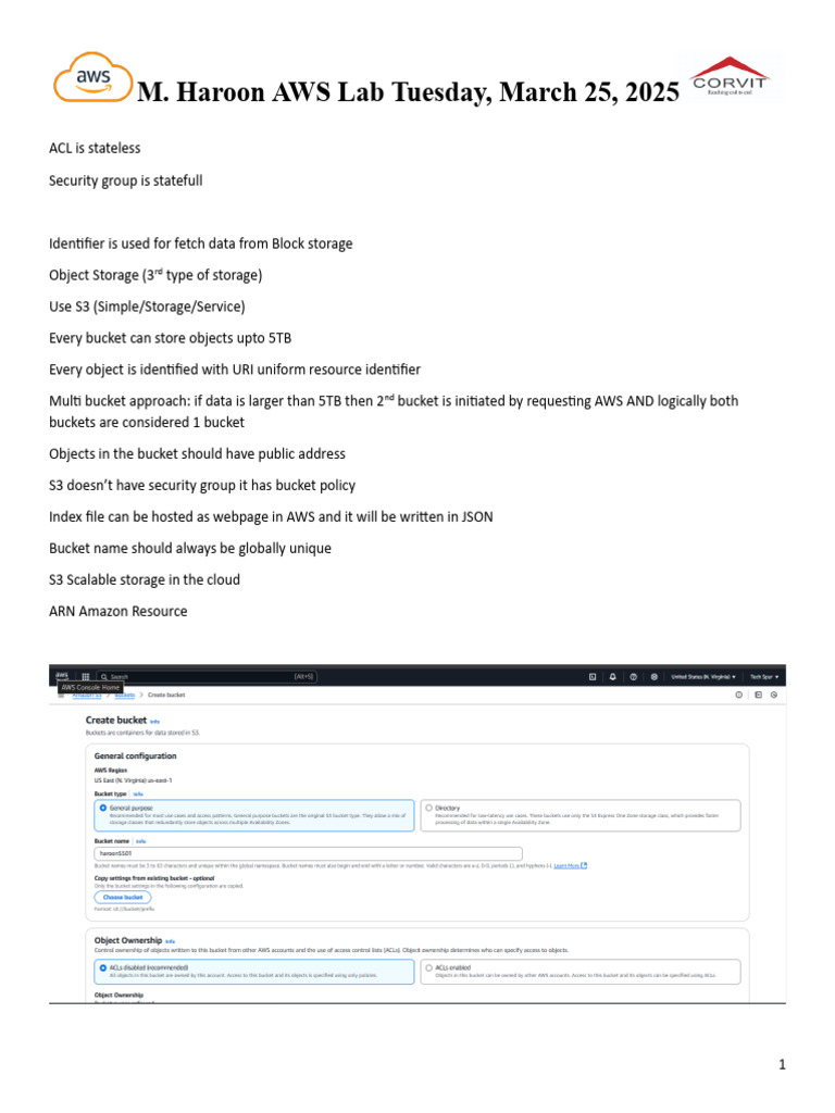 Understanding AWS S3 Storage Basics | PDF
