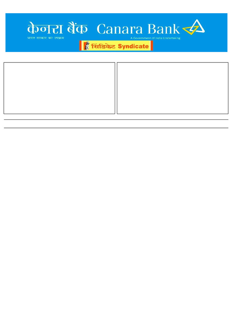 Canara Bank Passbook Statement 2025 | PDF | Financial Services | Banking