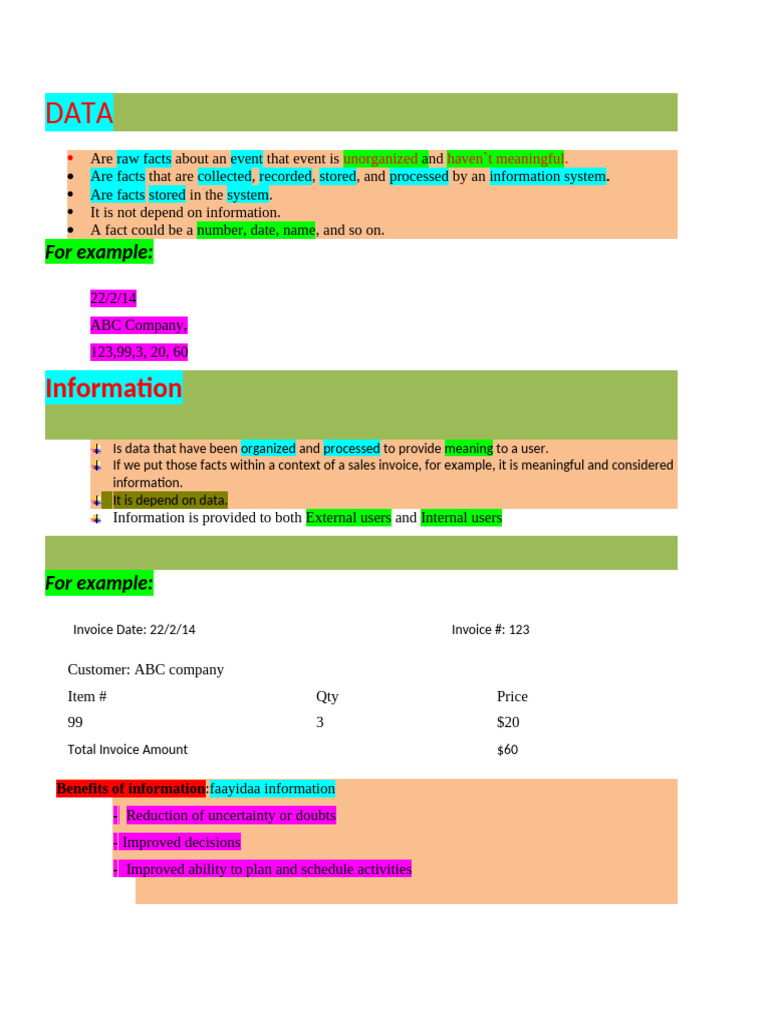 Understanding Data and Information Systems | PDF | Strategic Management ...