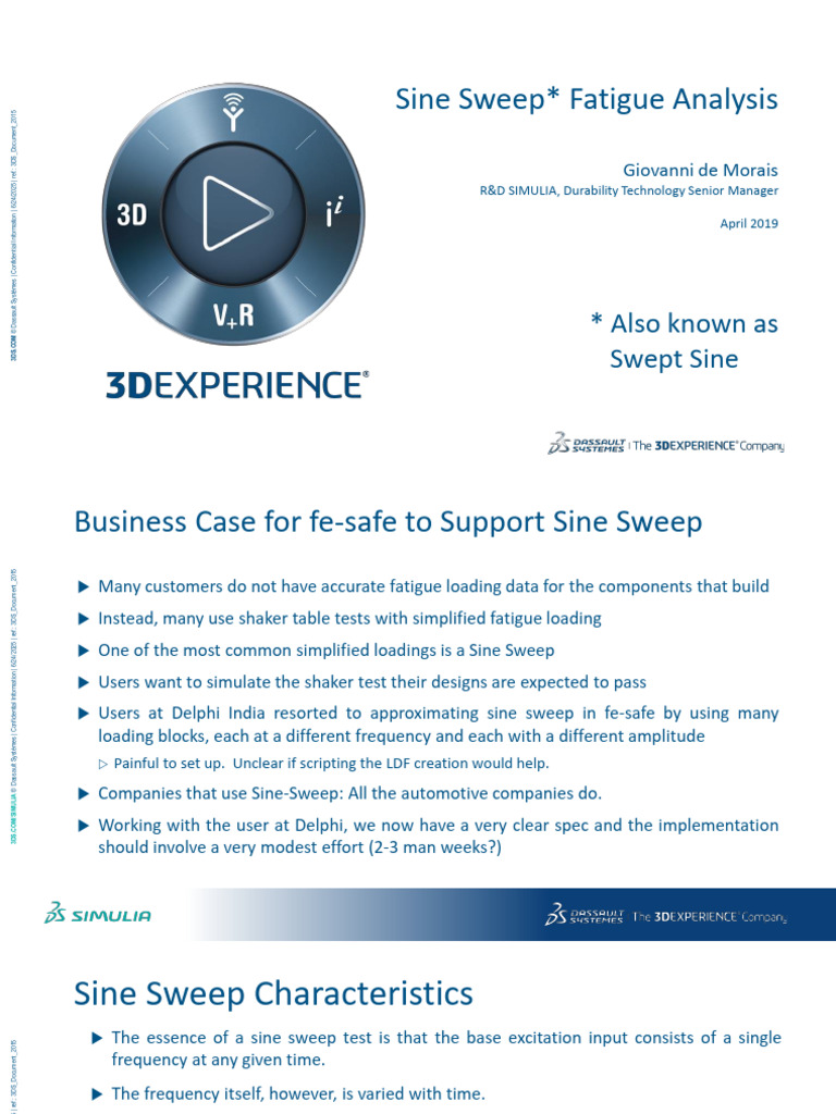 Sine Sweep Fatigue Analysis in fe-safe | PDF