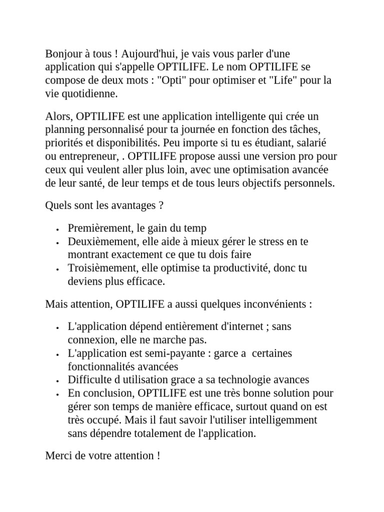 Télécharger l'application OPTILIFE | PDF