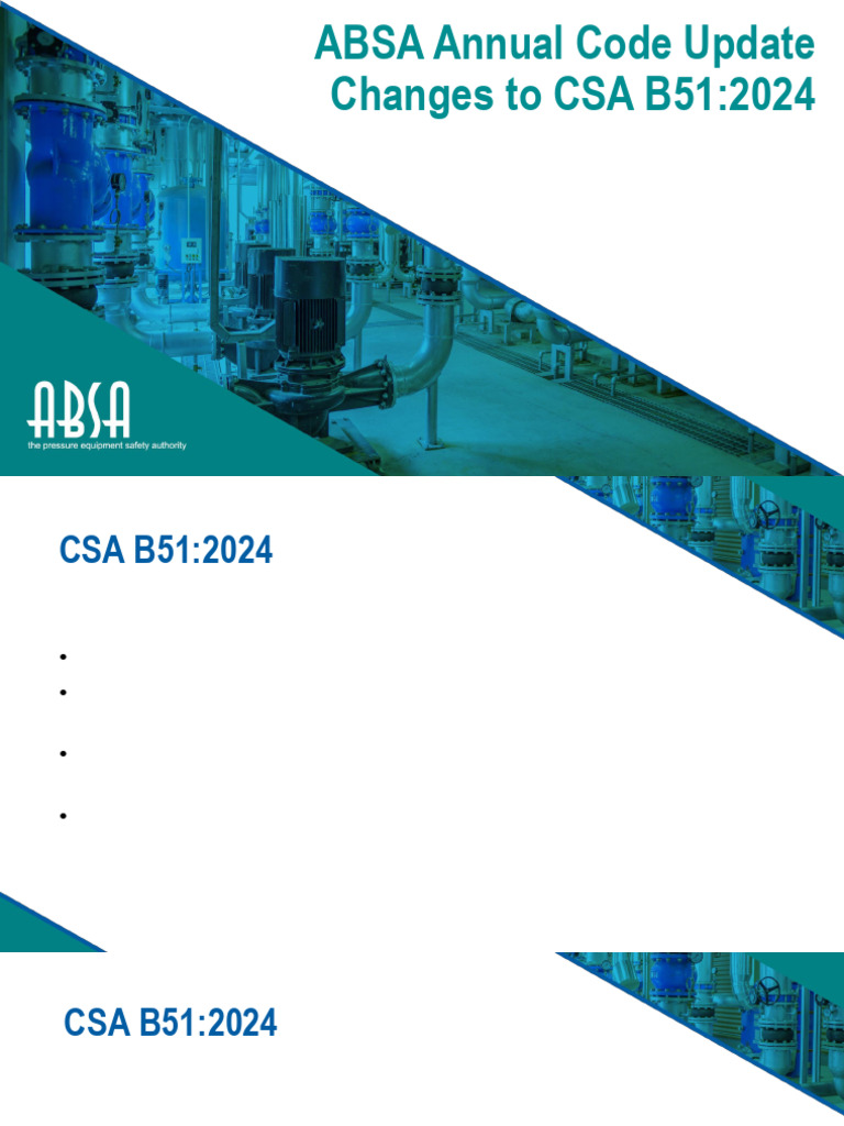 CSA B51:2024 Code Changes Overview | PDF | Boiler | Steel