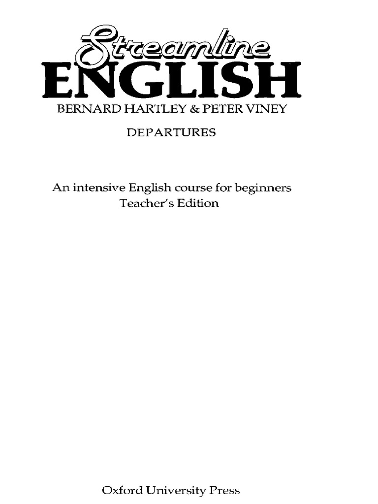 Streamline-English-Departures-Teacher S Book | PDF