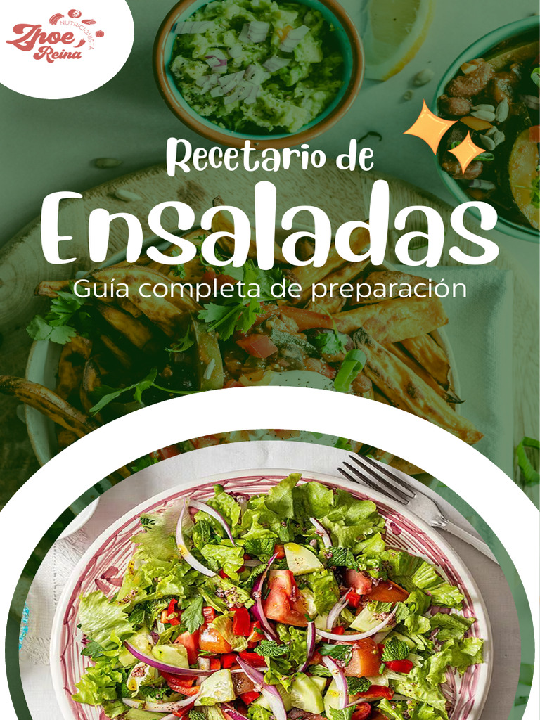 Recetas y Tips para Ensaladas Saludables | PDF | ensalada | Vinagreta