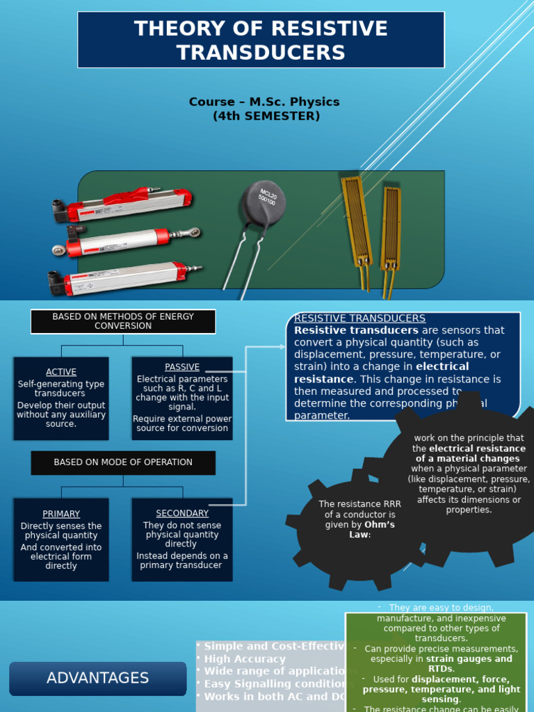 Theory of Resistive Transducers | PDF | Electromagnetism | Physical ...