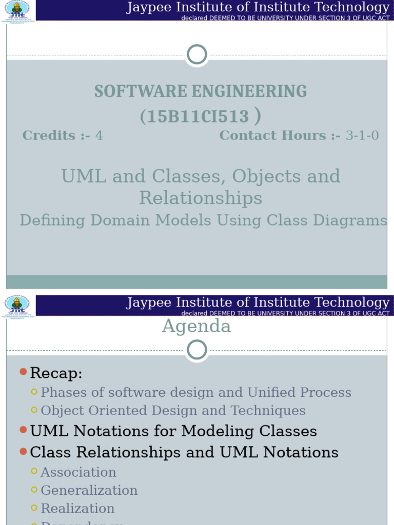 UML Class Modeling in Software Engineering | PDF | Class (Computer ...