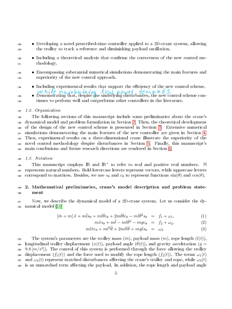 Novel Control for 2D Crane Systems | PDF | Mathematics | Applied ...
