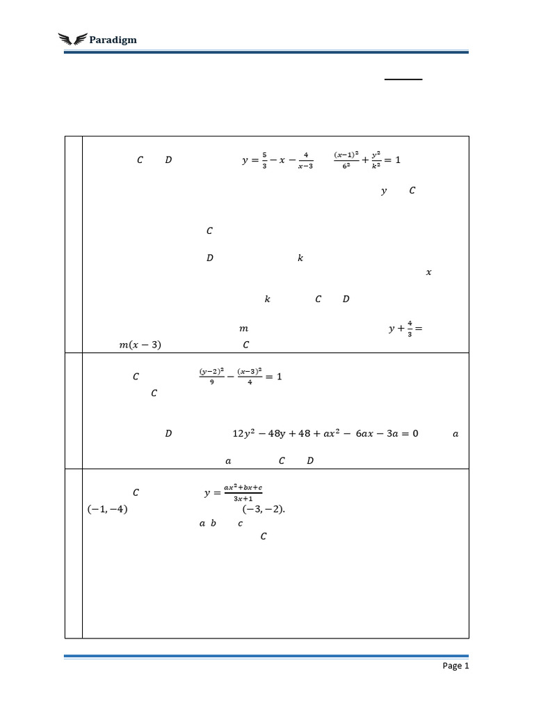 y=1/x Graph Analysis and Sketching | PDF | Asymptote | Equations