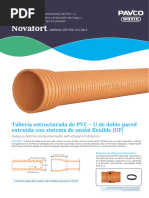Ficha Técnica Tuberías Novafort PVC-U | PDF
