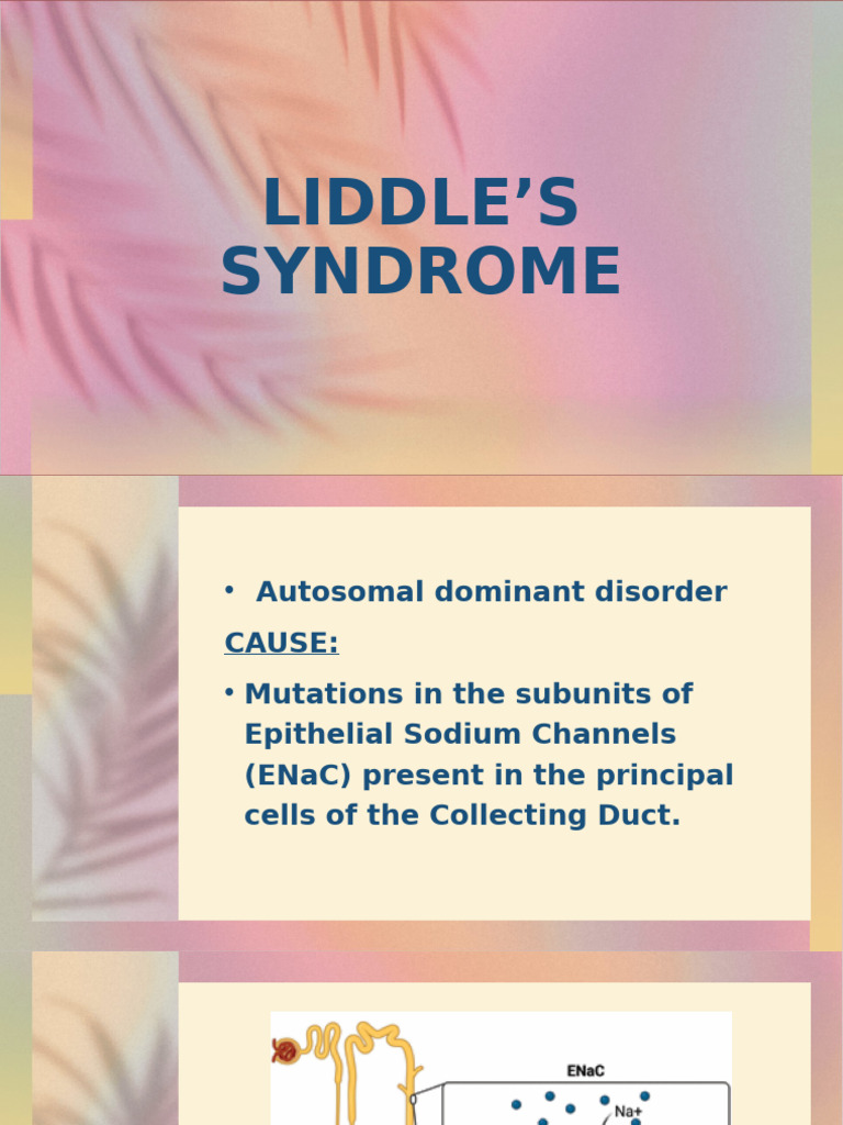 Overview of Liddle's Syndrome | PDF