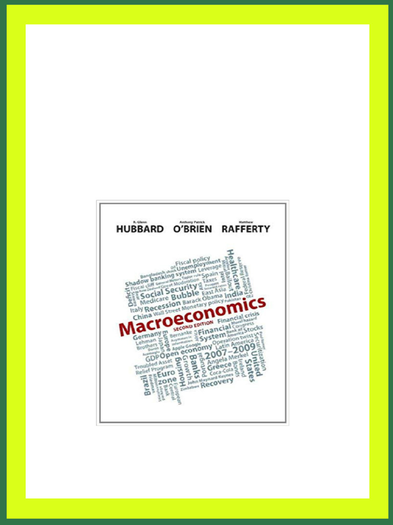 Test Bank For Macroeconomics 2nd Edition Hubbard Brien Rafferty