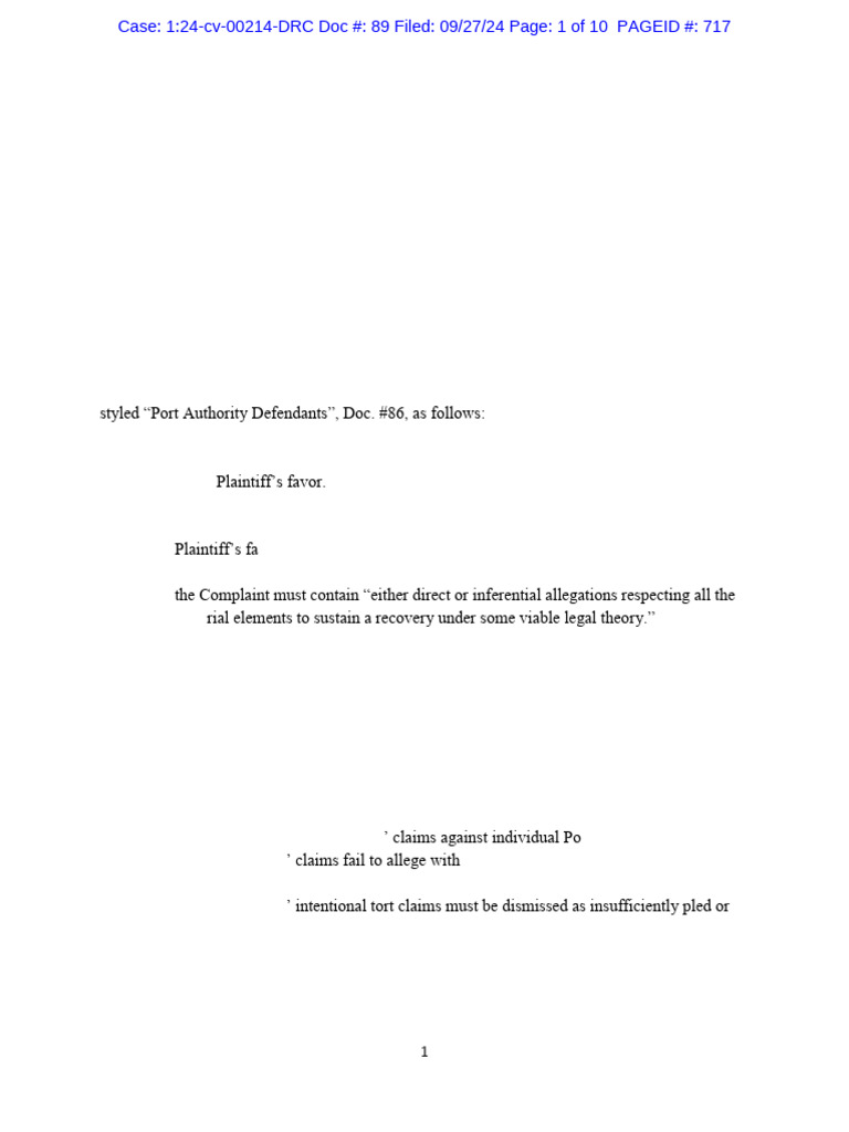 Childress Opposition To MTD | PDF | Pleading | Qualified Immunity