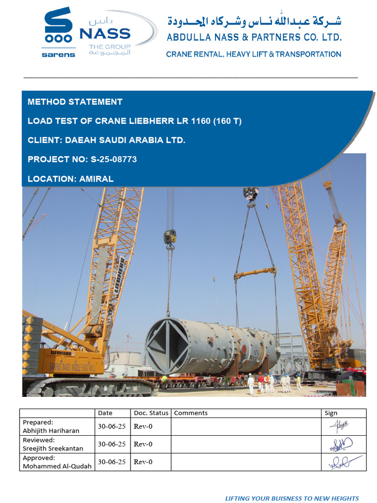 S-25-08773-MS Load Test - LR1160 | PDF | Crane (Machine)