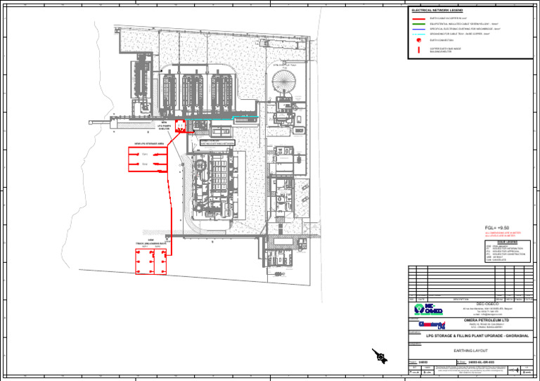 Earthing Layout Drawing for LPG Plant | PDF