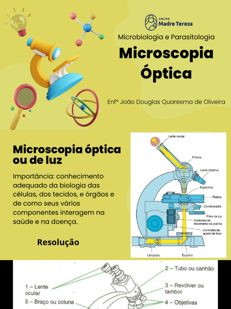 Microscopia Óptica: Fundamentos e Técnicas | PDF