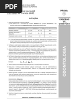 odontologia Enade Odonto 2003