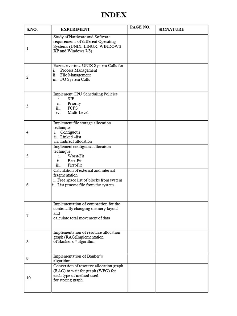 Operating Systems Experiment Guide | PDF