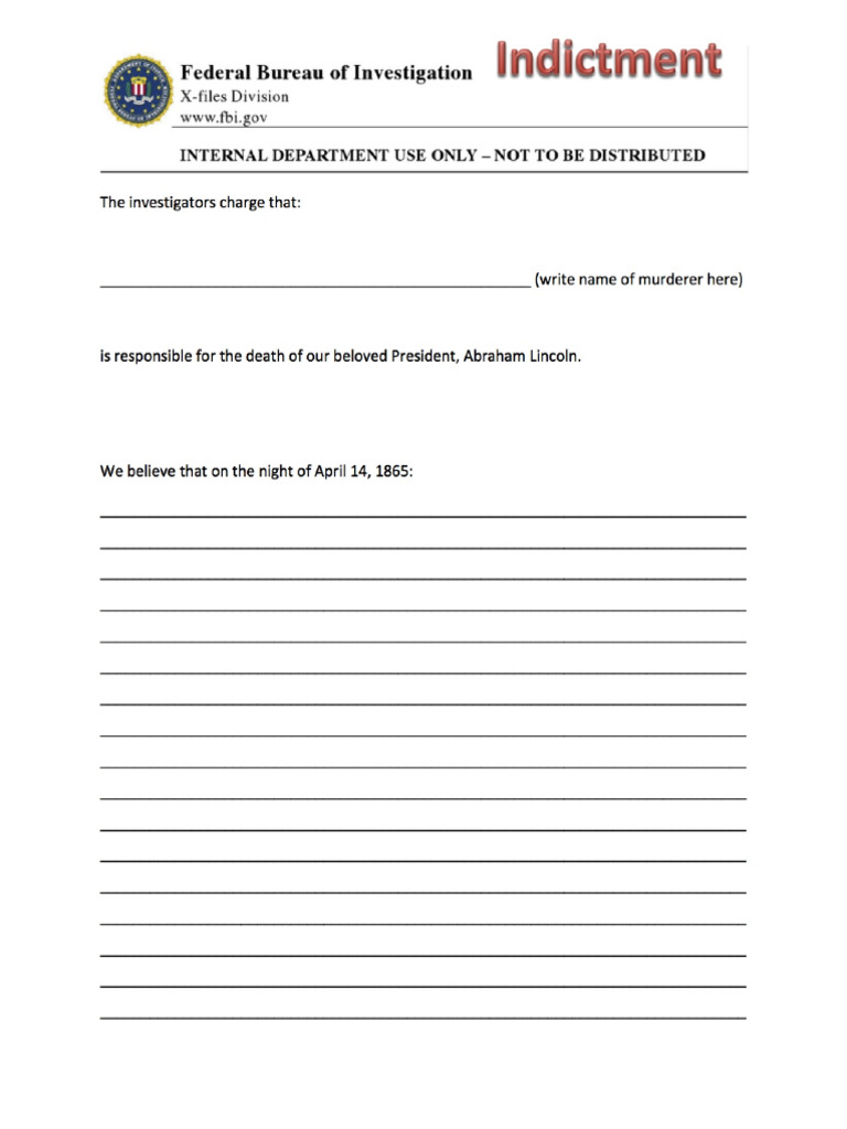 Lincoln Investigation Indictment | PDF