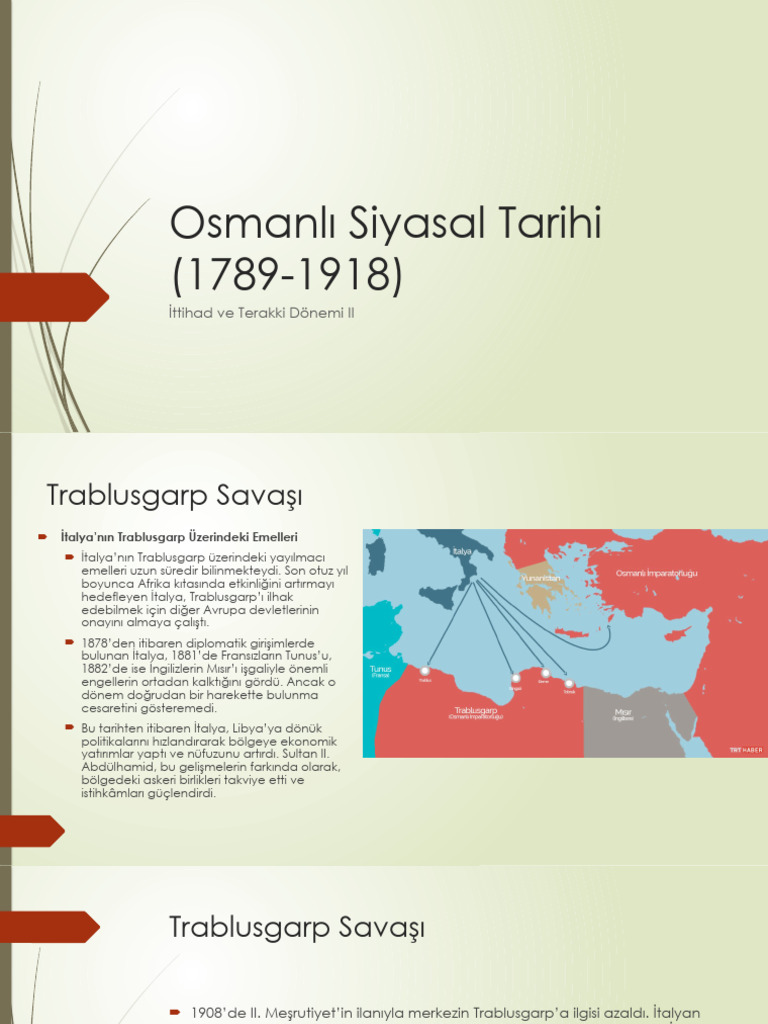 Osmanlı Siyasal Tarihi (1789-1918) İTC 2 | PDF