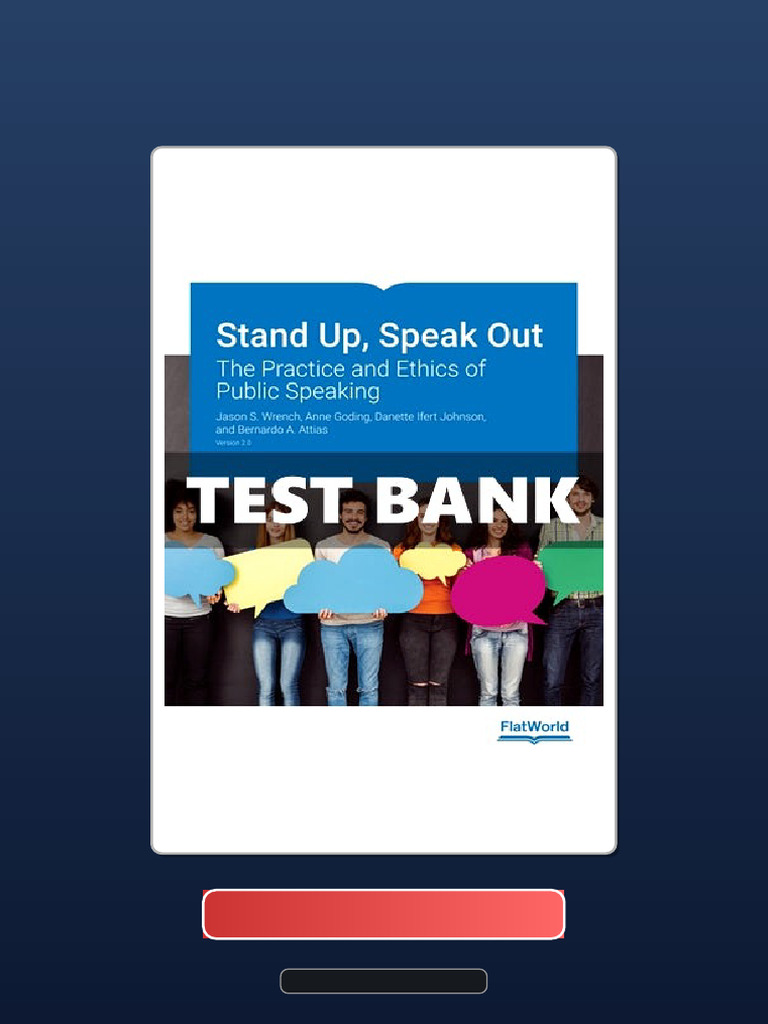 Stand Up Speak Out The Practice and Ethics of Public Speaking Version 2 ...