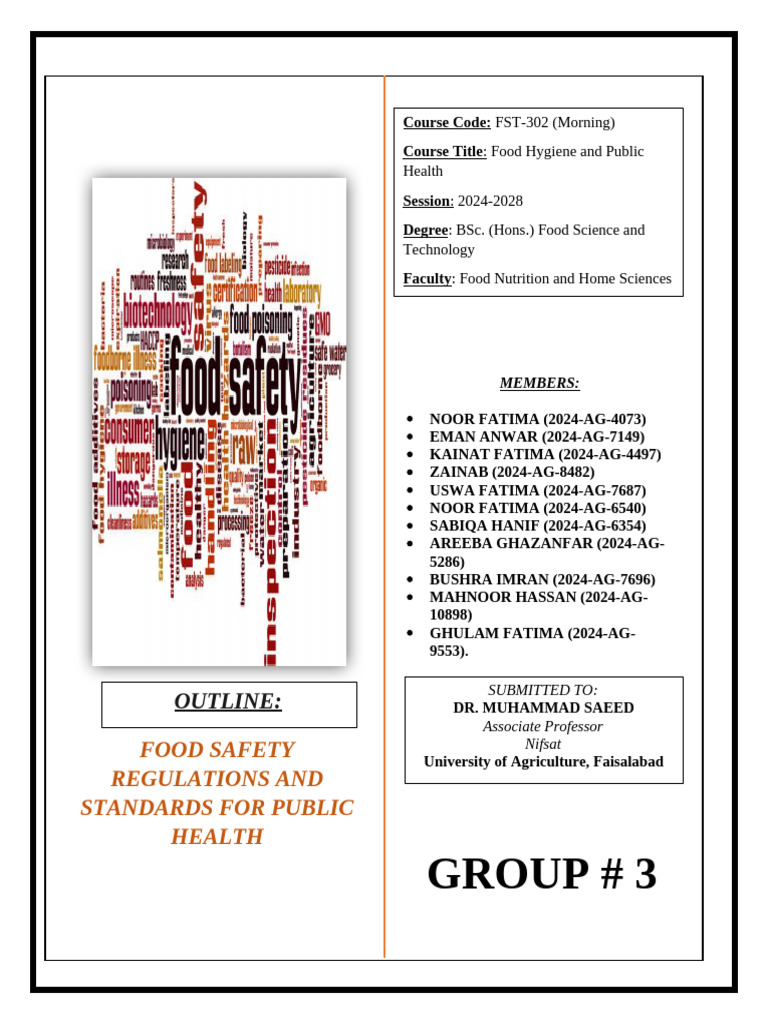 Food Safety Regulations for Public Health | PDF | Food Safety ...