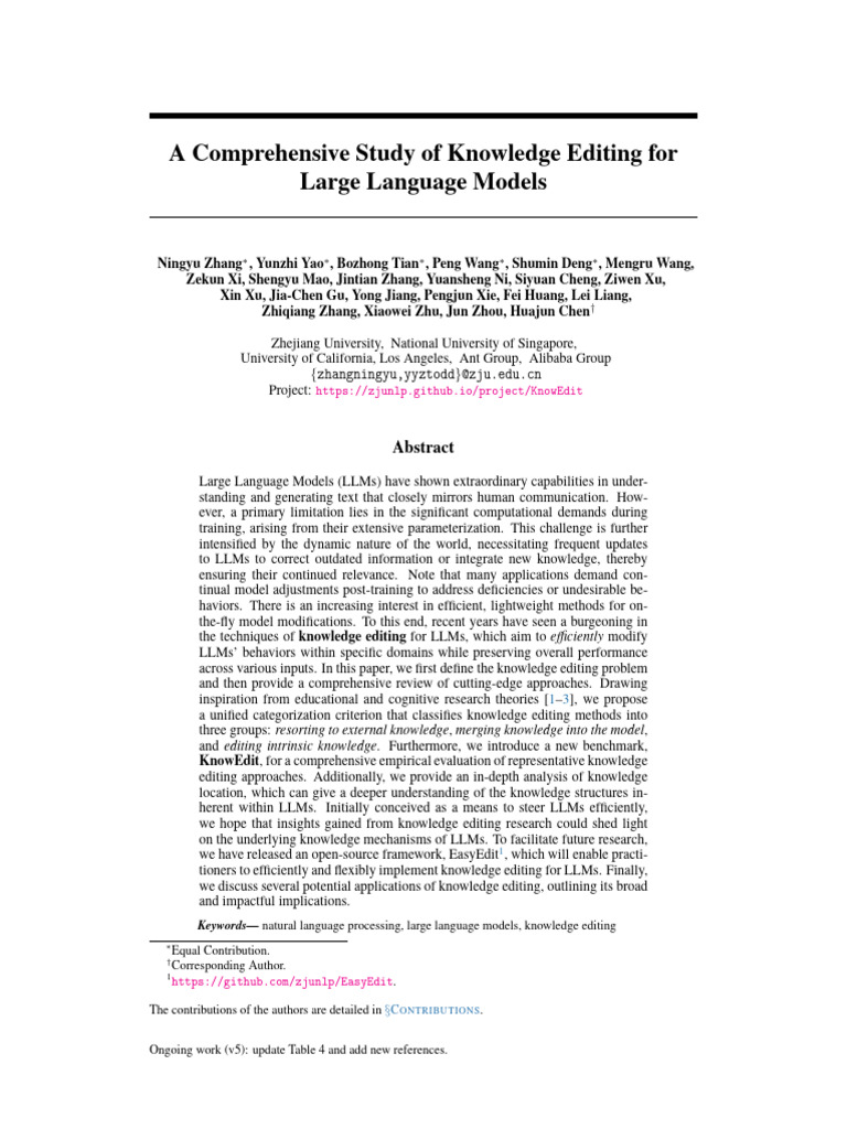 Knowledge Editing in Language Models | PDF | Knowledge | Information