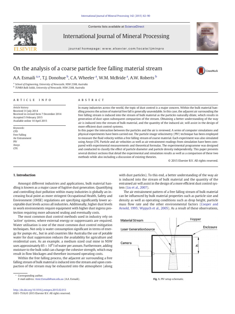 Coarse Particle Air Entrainment Analysis | PDF | Computational Fluid ...