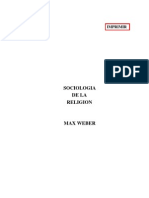 Max Weber - Sociología de La Religión