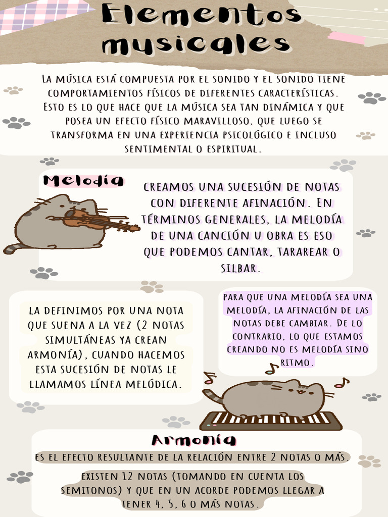 Elementos Músicales | PDF | Melodía | Ritmo