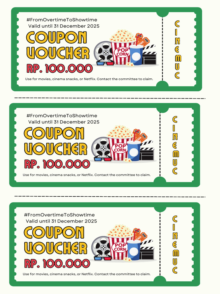 Cinema Voucher Valid Until 2025 | PDF