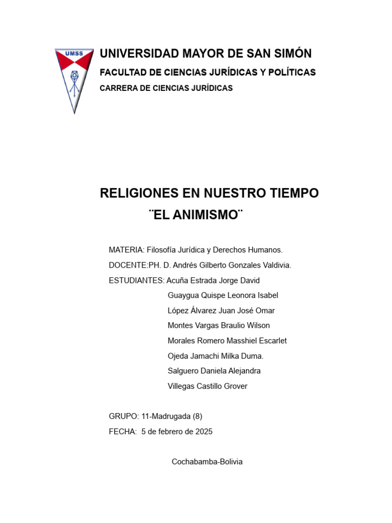 El Animismo: Religión y Modernidad | PDF | Secularidad | Teocracia