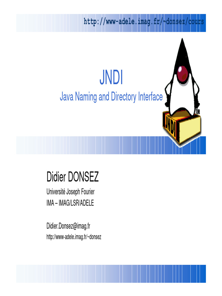 JNDI: Guide Complet et Exemples | PDF | Computer Programming | Internet ...