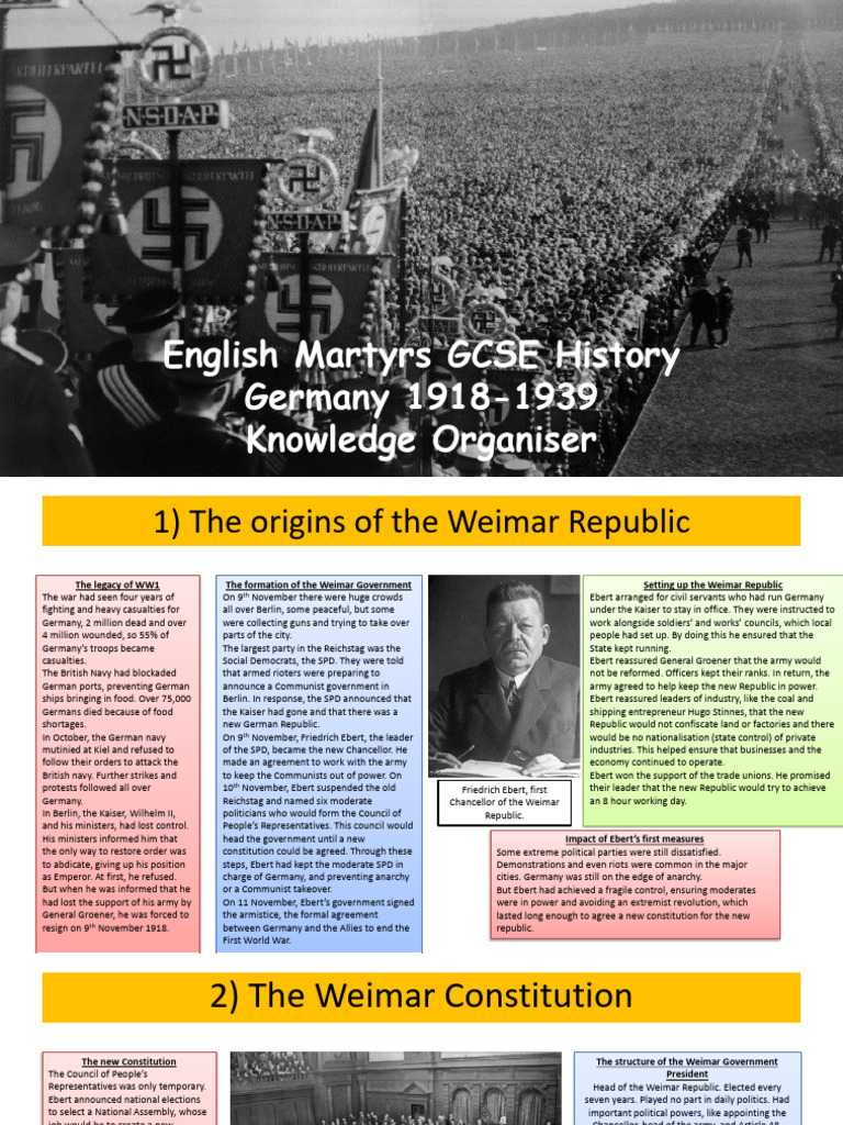 Weimar Republic: Origins and Constitution | PDF | Weimar Republic ...