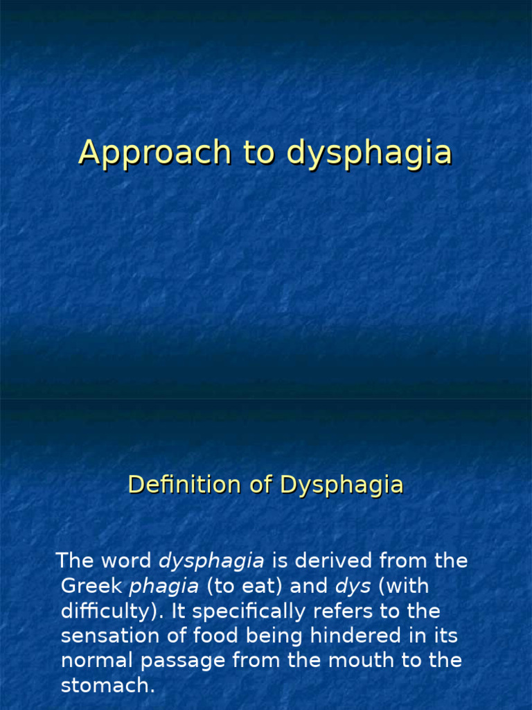 Understanding Esophageal Dysphagia | PDF | Esophagus | Nervous System