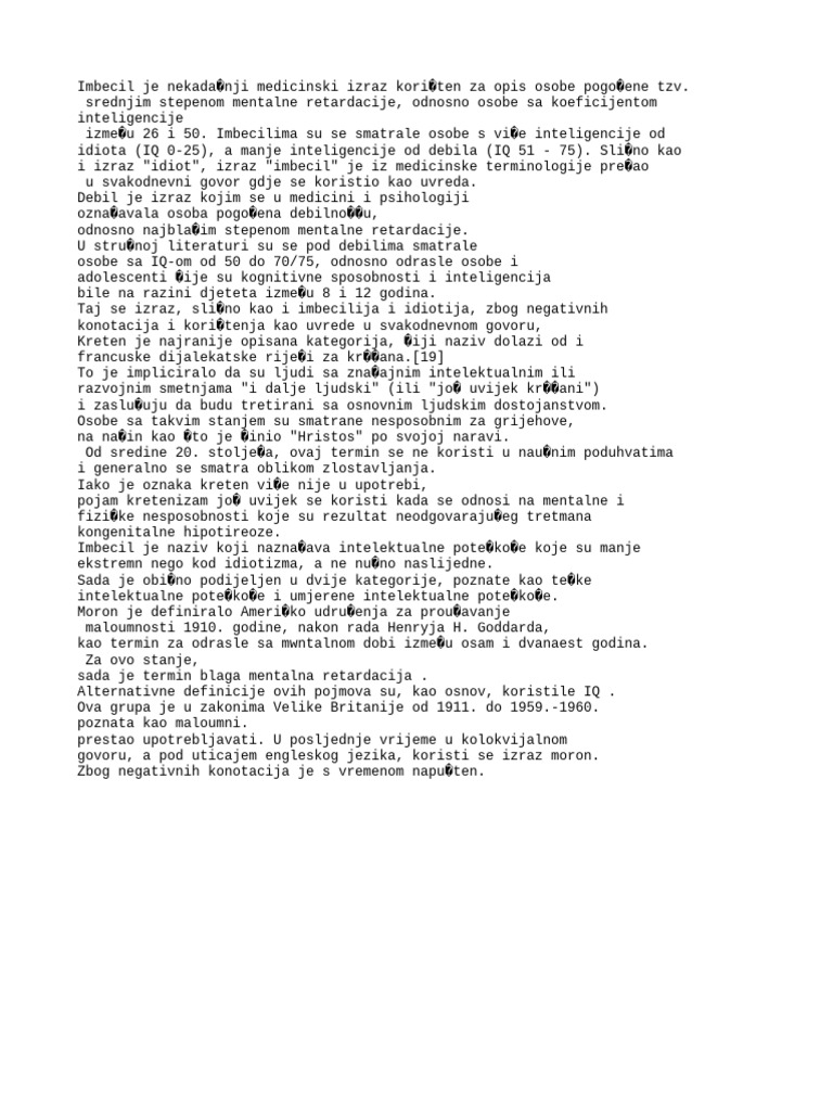 Imbecil | PDF