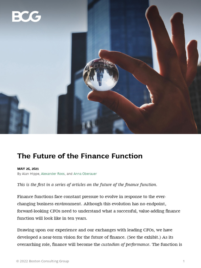 The Future of Finance 1715572830 | PDF | Chief Financial Officer ...