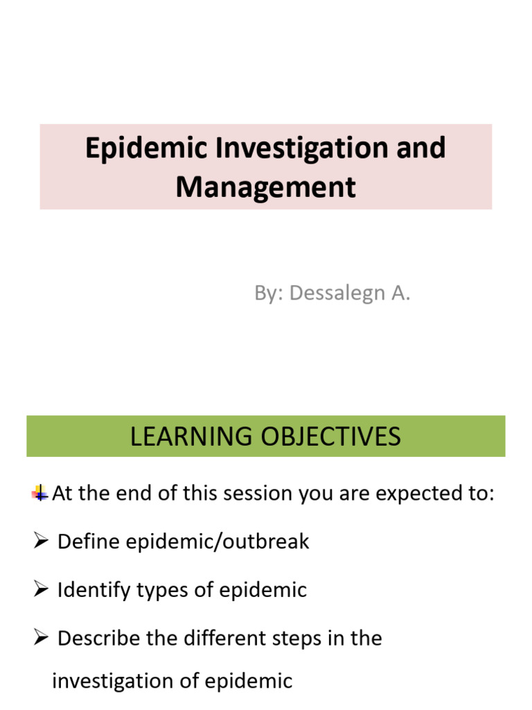 Steps in Epidemic Investigation | PDF | Epidemics | Infection