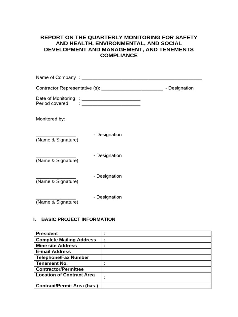 Version 3 Revision Final - Shes Report Outline | PDF