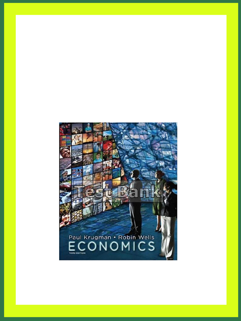 Economics 3rd Edition Krugman Test Bank download PDF Taxes Tax