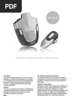 Wireless Portable Speaker Headset GMC ENVOY